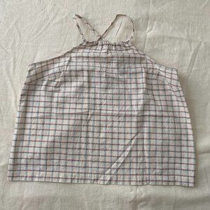 Plaid Madewell Tank Top, NEW, Medium